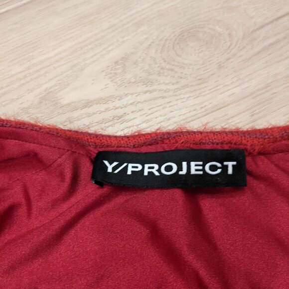 Y/Project Corset/Bra Sweater Red Very Soft Wool Knit Pullover In Red One Size - Picture 6 of 16